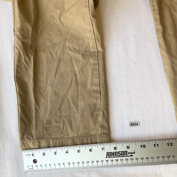 Jcp Men Khaki Pants size 30x30 Natural Tan Straight Leg Mid Rise - Picture 7 of 10